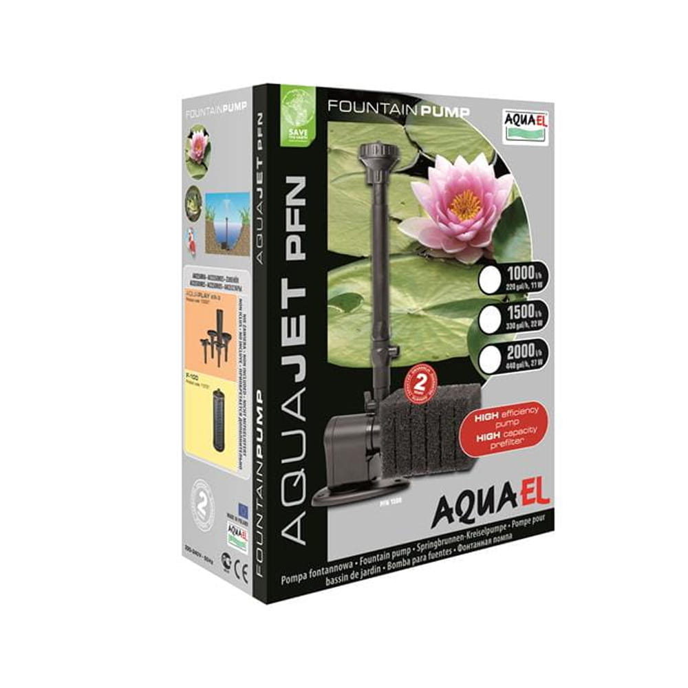 Aquael PFN-2000 Pompa Fontannowa do oczka 27W 2000l/h + gratisy